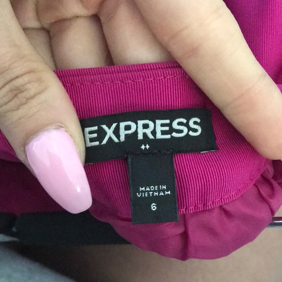 Express | Hot Pink Bubble Skirt - Picture 4 of 4